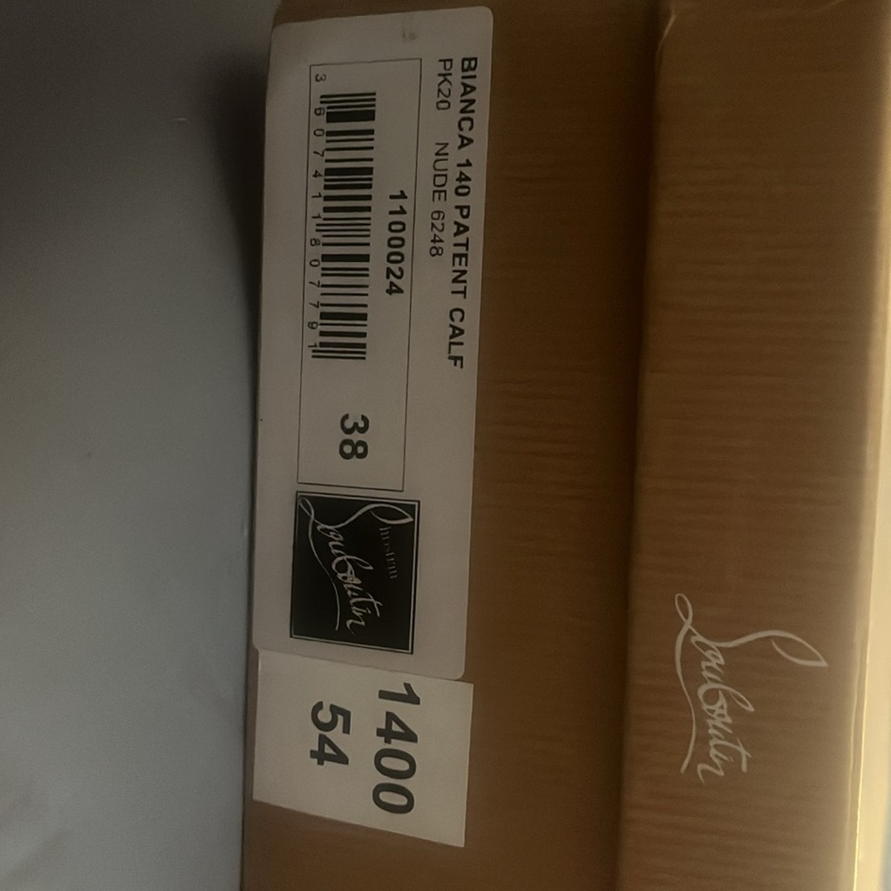 Bianca 140 patent calf Christian louboutin Size 38 nude - Picture 6 of 6